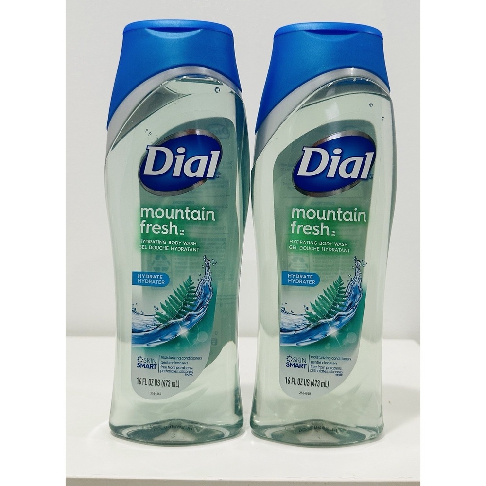2x Dial Mountain Fresh Hydrating Skin Smart Body Wash 16 Oz.